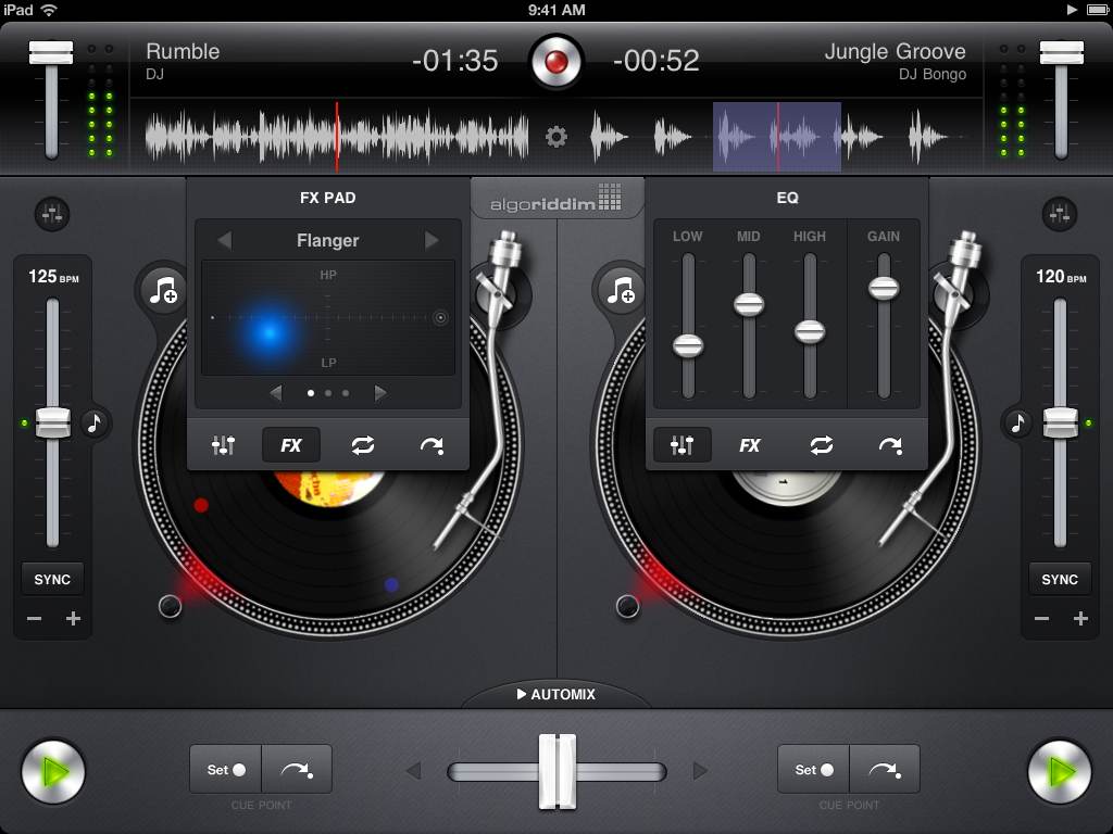 Aplicación Djay para IOS 5