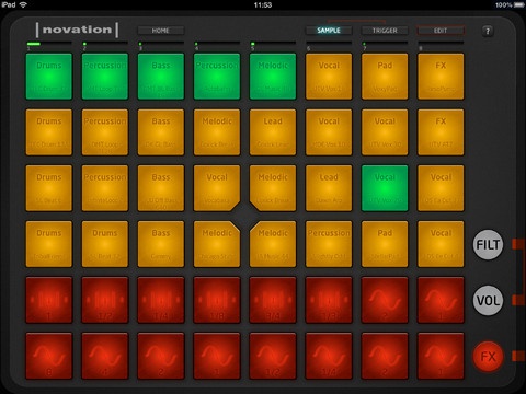 La app Novation Launchpad disponible gratis para el iPad