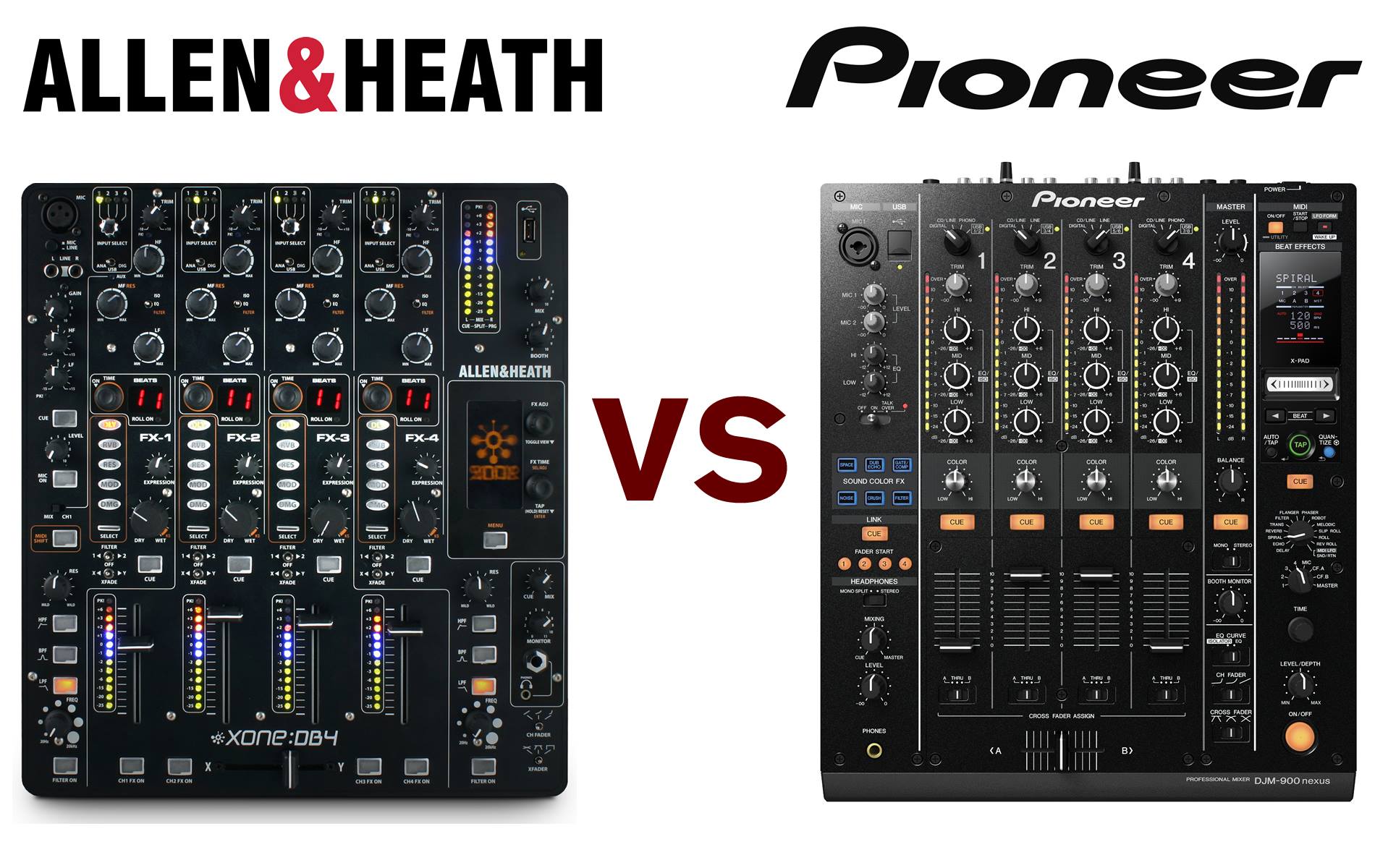 Pioneer vs Allen & Heath, ¿cuál es el mejor mixer para DJ del mundo?