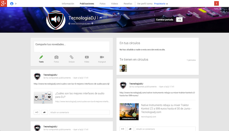 TecnologiaDJ.com ya tiene página en Google+