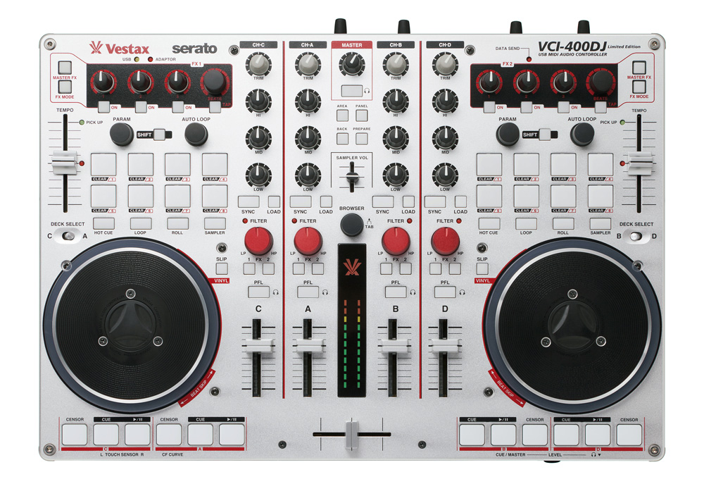 Vestax VCI-400DJ, nuevo controlador de edición limitada de Vestax para Serato DJ