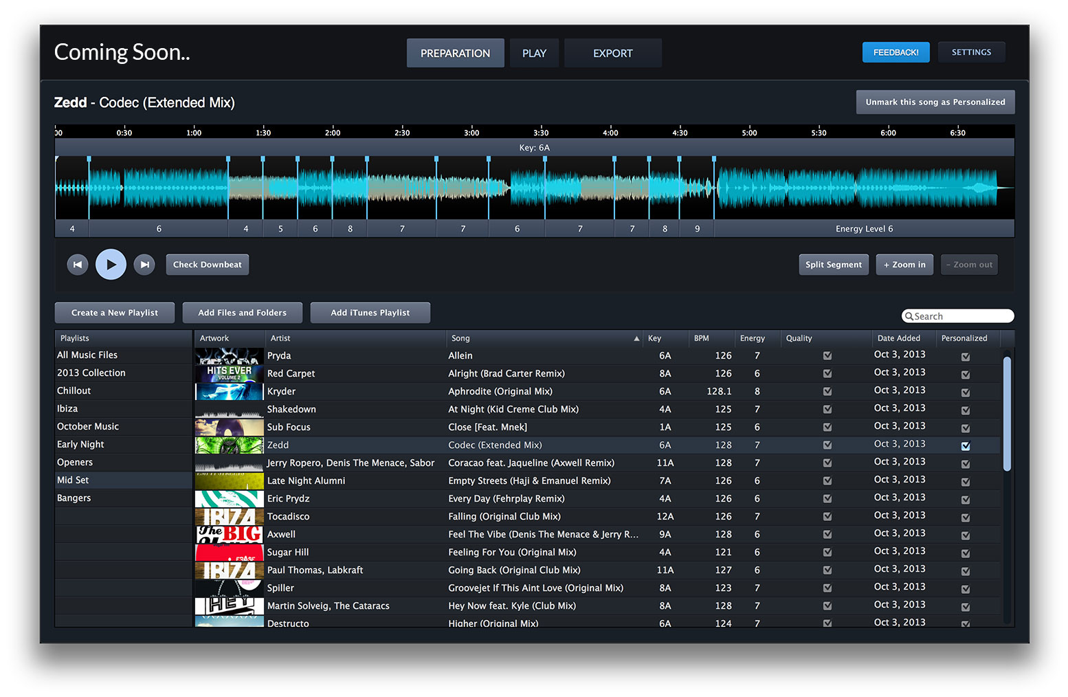 Primeras imágenes del nuevo software para DJ de Mixed In Key