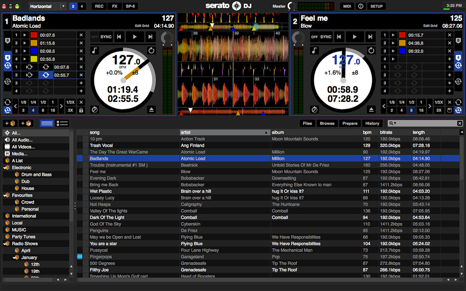 Capturas de pantalla de Serato DJ