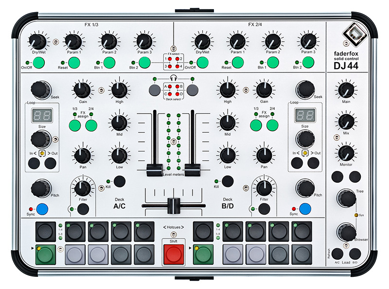 Faderfox DJ44, nuevo controlador para Traktor Pro