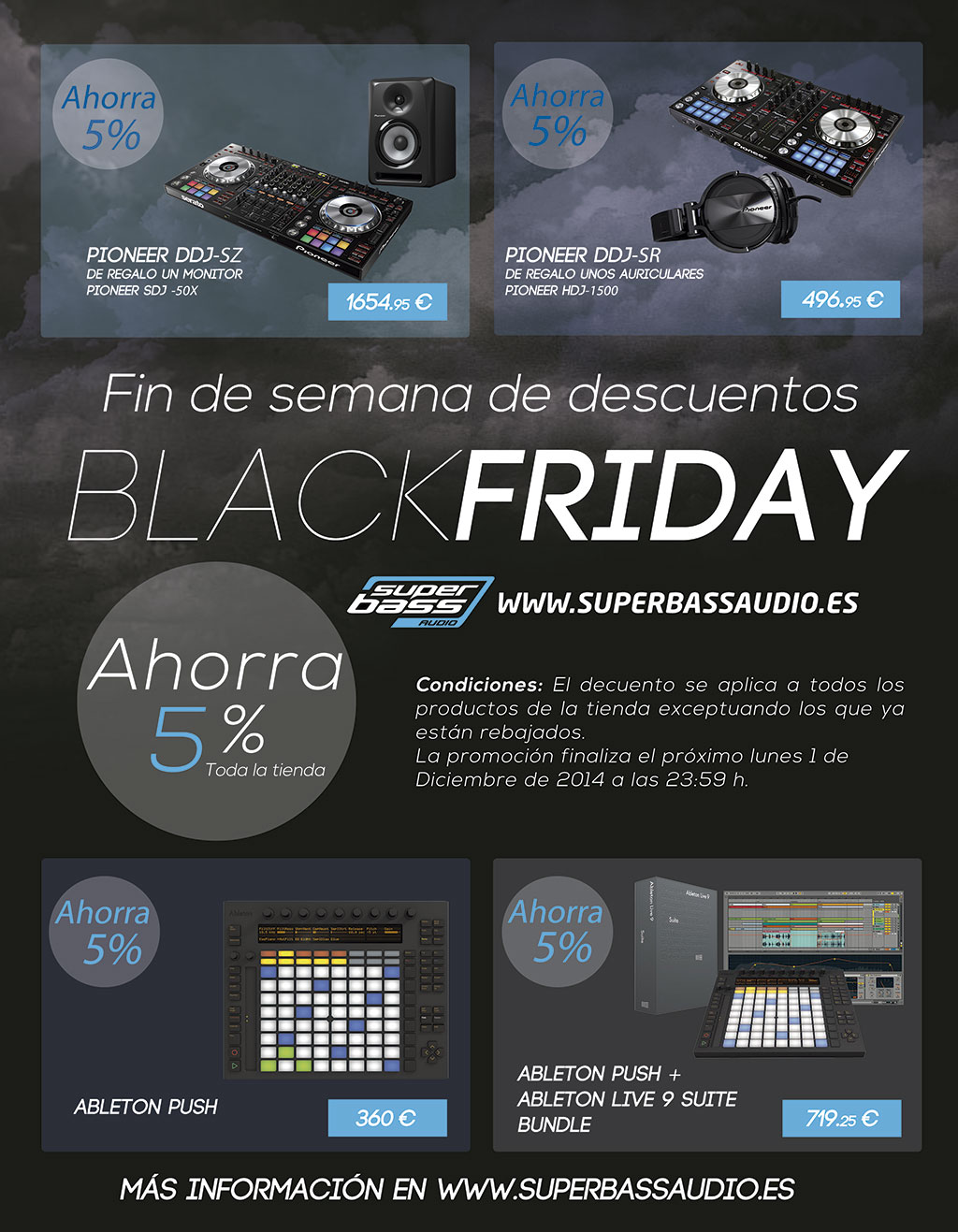 Ofertas Black Friday en Superbassaudio.es 2014