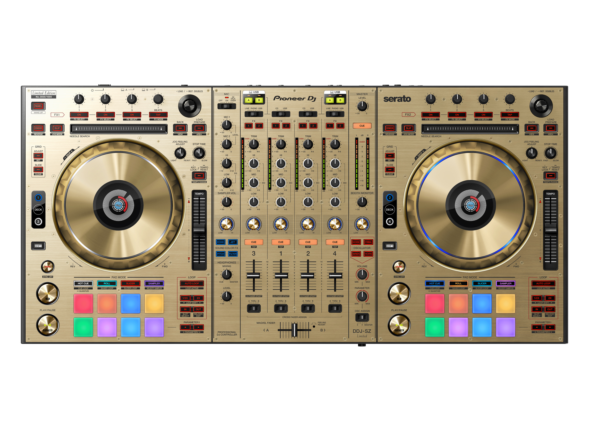 Nueva y espectacular edición limitada Pioneer DDJ-SZ-N en color dorado