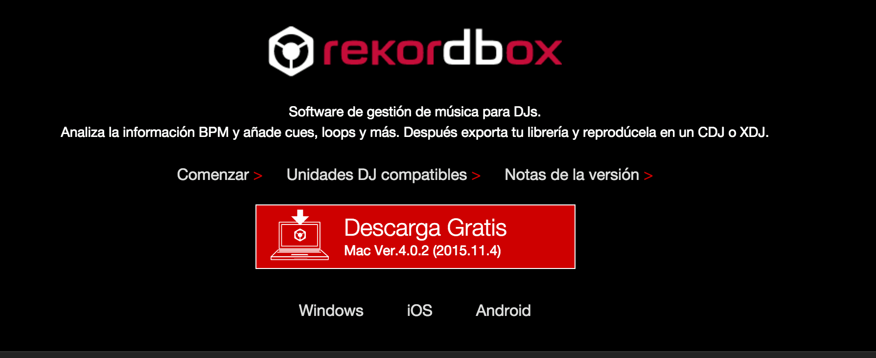 Actualización Rekordbox 4.0.2 ya disponible
