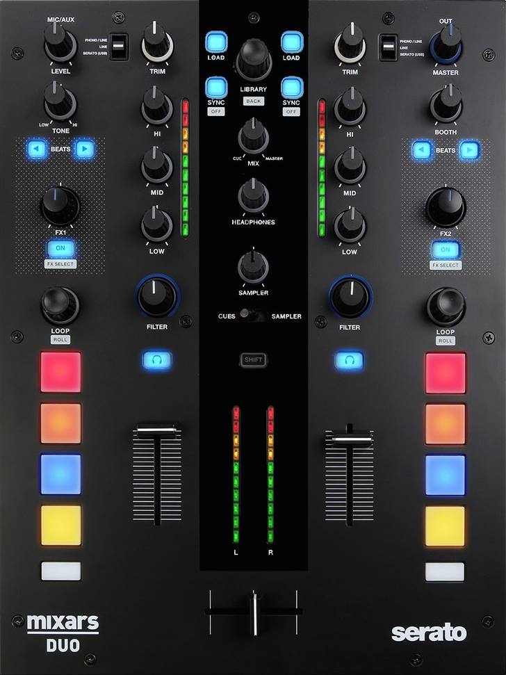 Nuevo mixer Mixars Duo compatible con Serato DJ