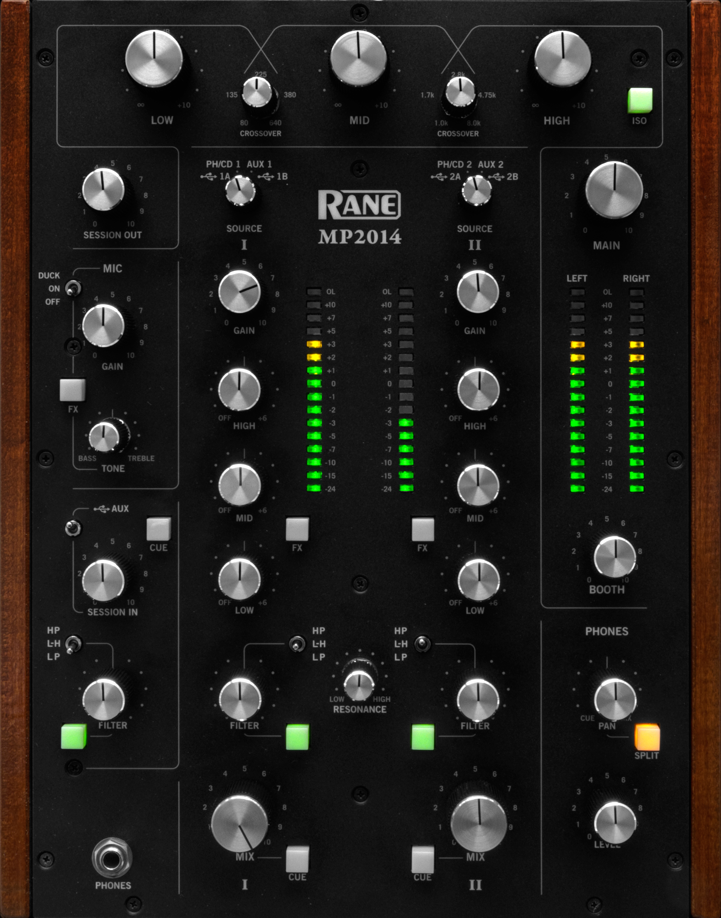 Nuevo y espectactular mixer rotatorio Rane MP2014