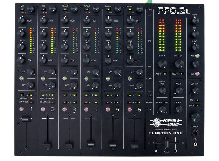 Funktion One FF6.2, nuevo mixer para DJ creado junto a Formula Sound