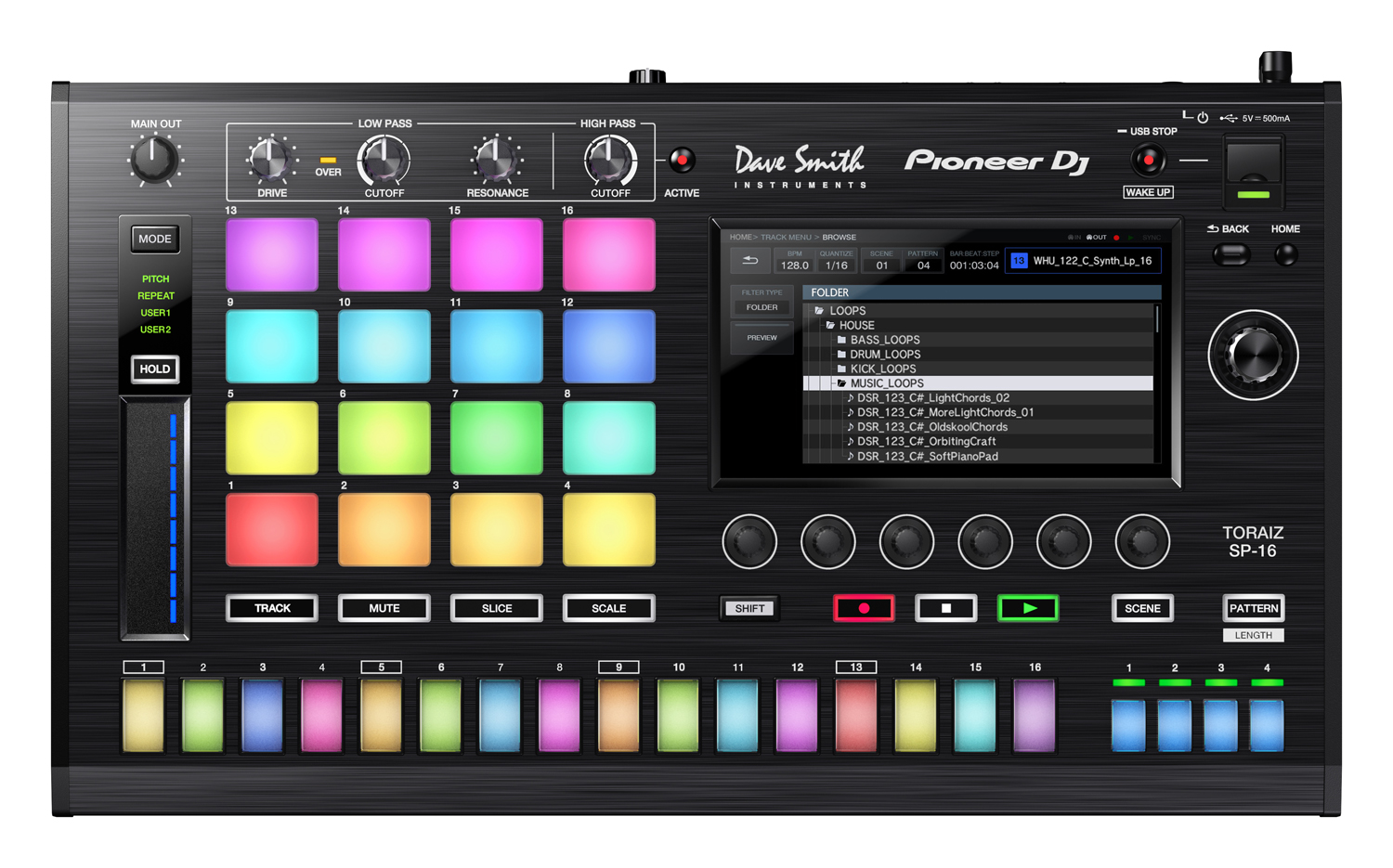 Pioneer TORAIZ SP-16, nuevo sampler en colaboración con Dave Smith