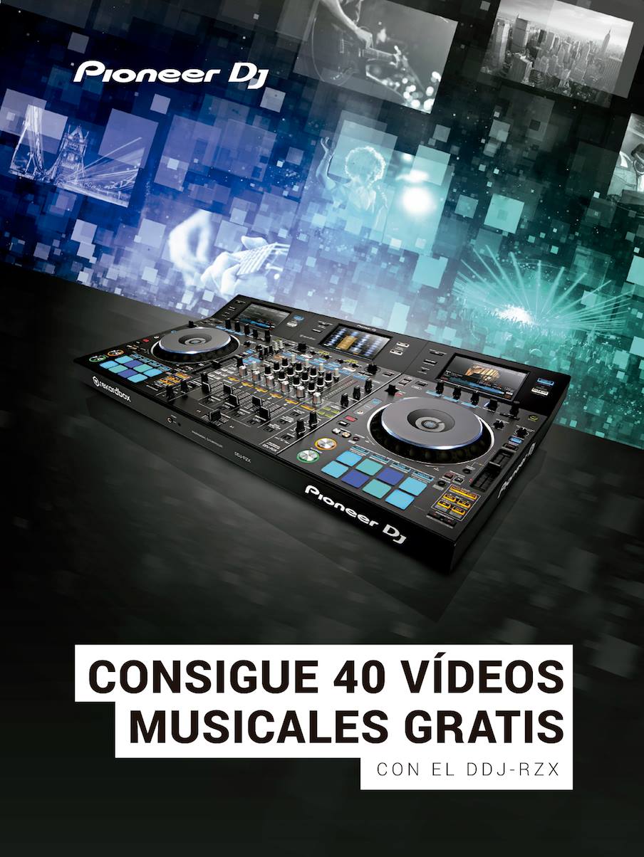 Descarga gratis 40 videos musicales si tienes el Pioneer DDJ-RZX