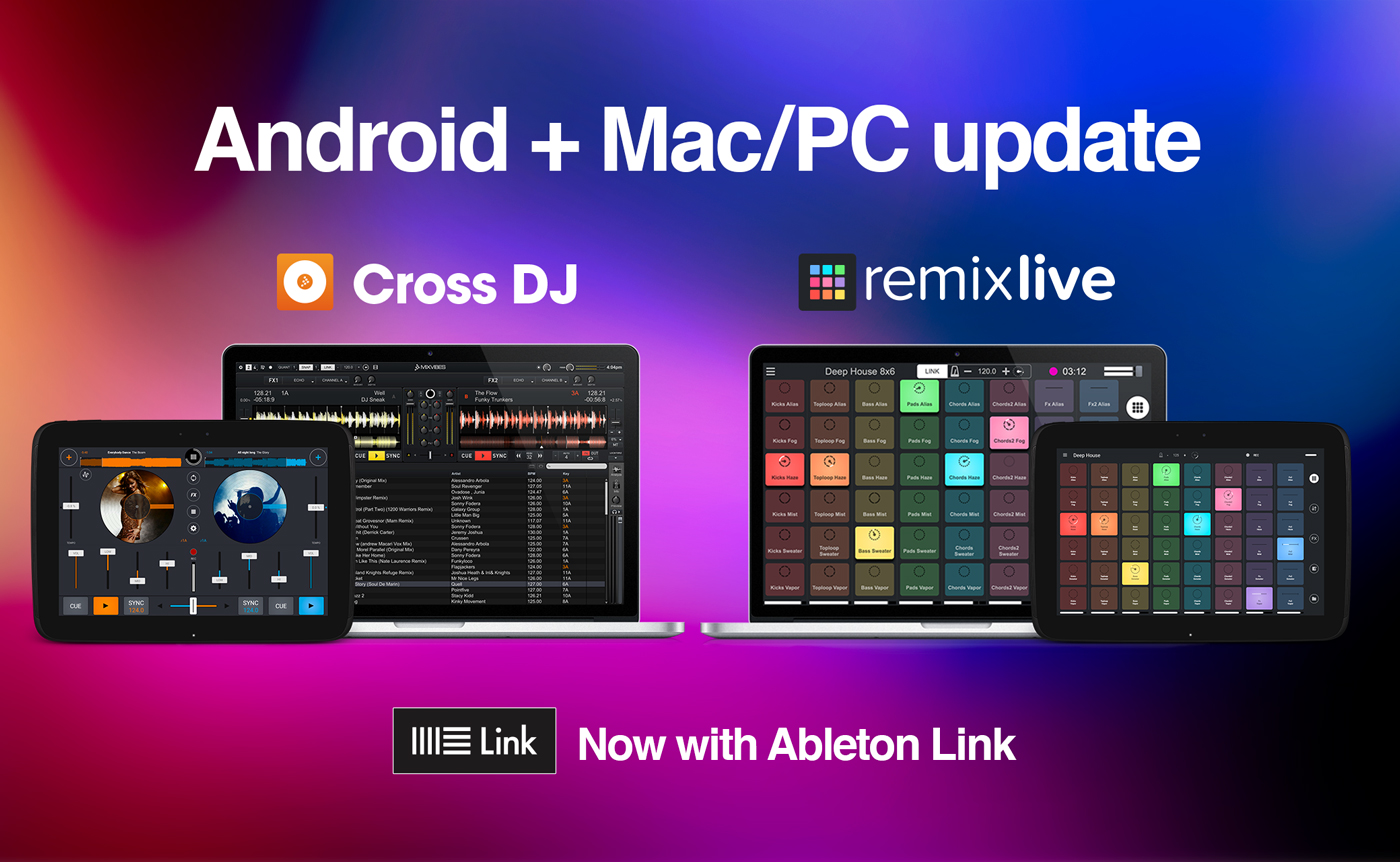 Cross DJ y Remixlive ahora son compatibles con Ableton Link