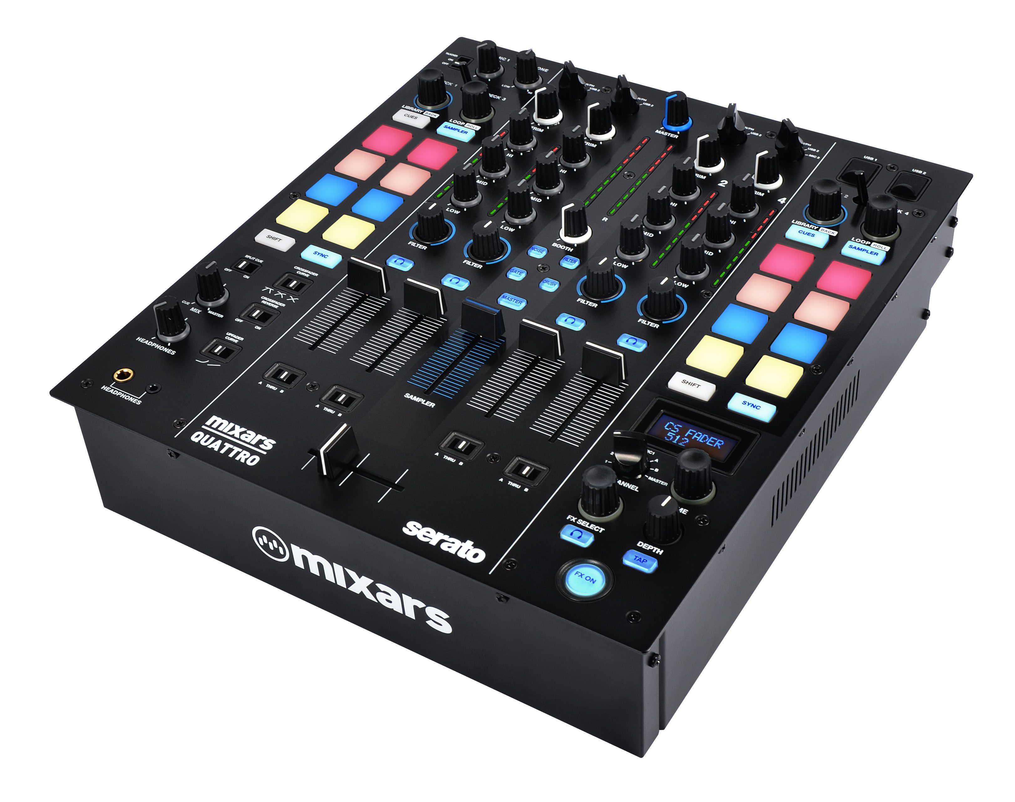 Nuevo mixer Mixars QUATTRO compatible con Serato DJ