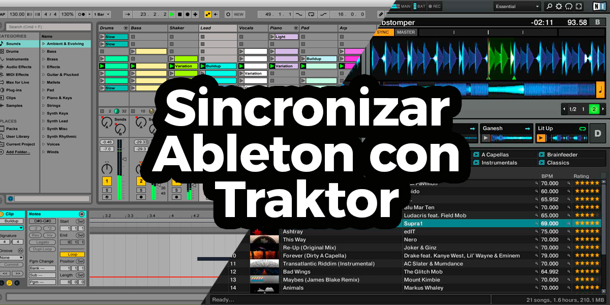 ¿Cómo sincronizar Ableton Live con Traktor correctamente?