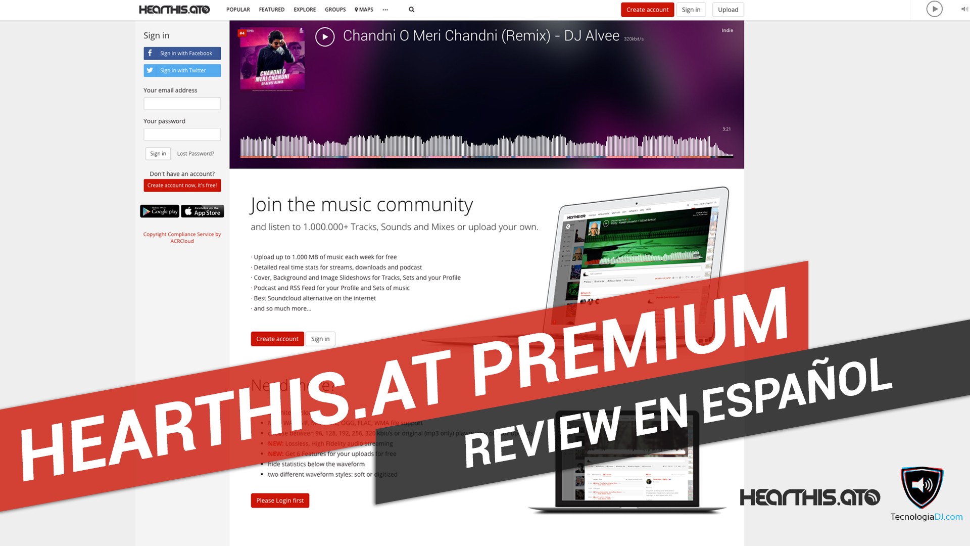 Review en español Hearthis.at Premium