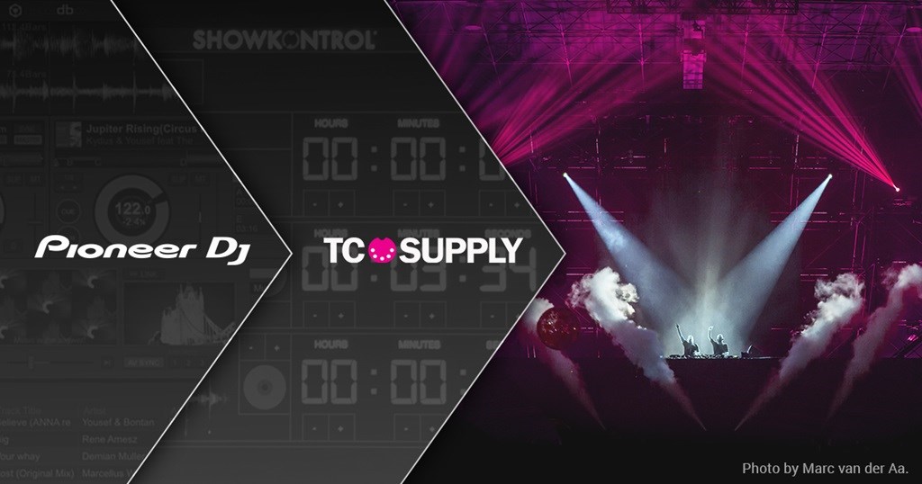 Pioneer DJ desarrolla un sistema en red junto con TC Supply para mejorar las actuaciones de DJ con iluminación y efectos visuales coordinados