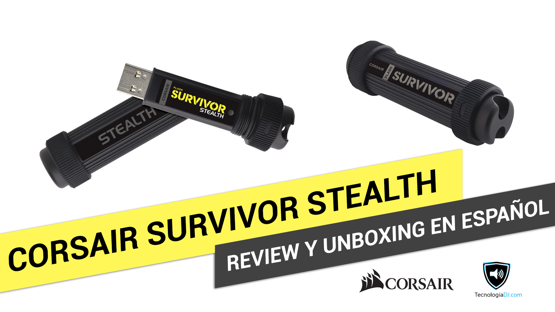 Review y unboxing en español memoria USB Corsair Survivor Stealth