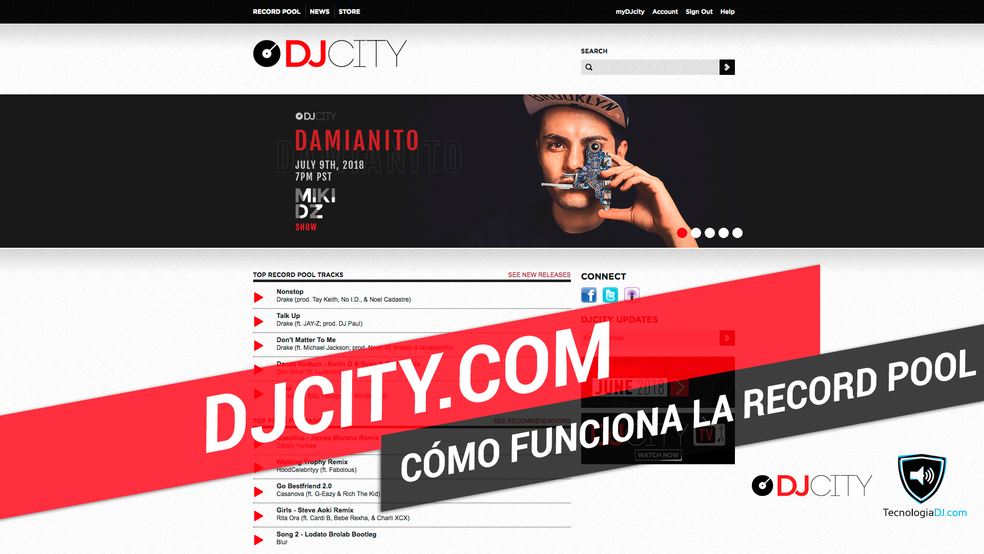 ¿Cómo funciona la record pool DJCity.com?