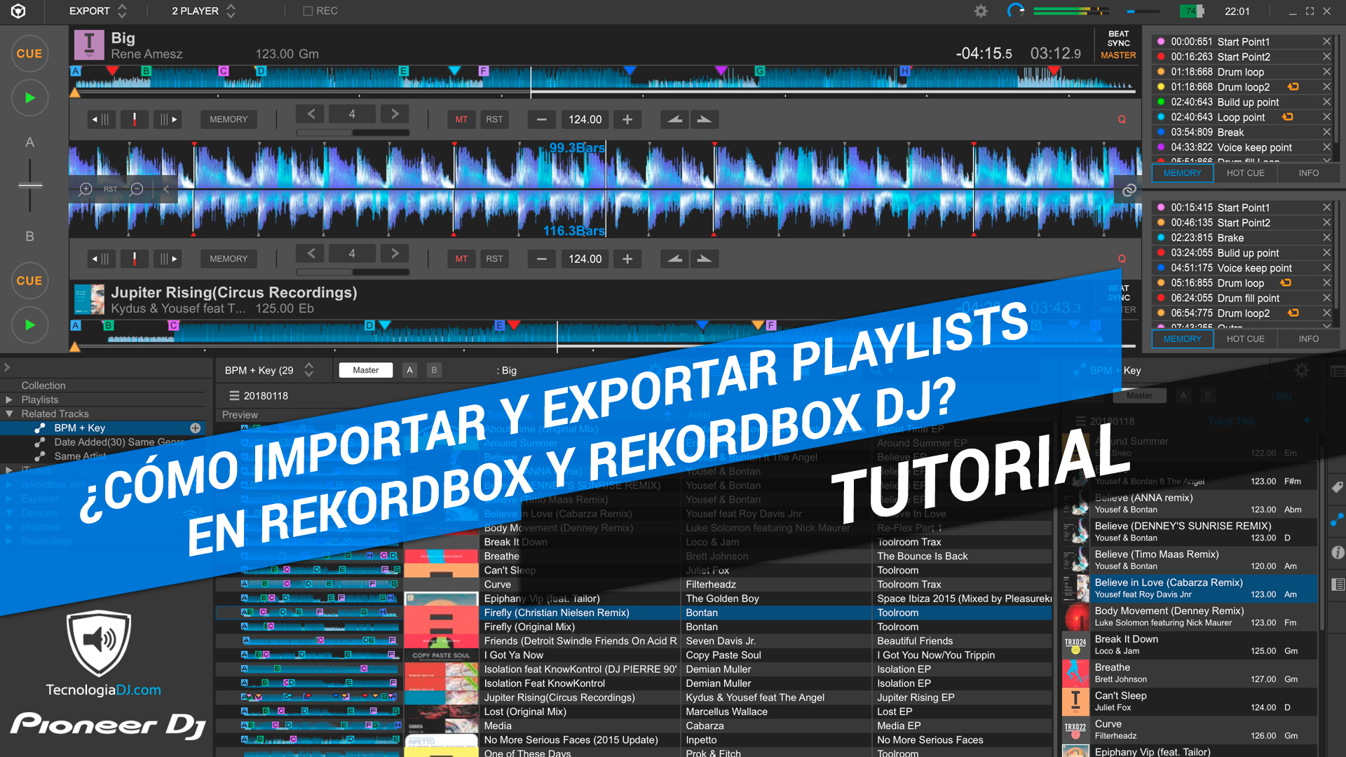 ¿Cómo crear, importar y exportar correctamente playlists en Rekordbox y Rekordbox DJ?