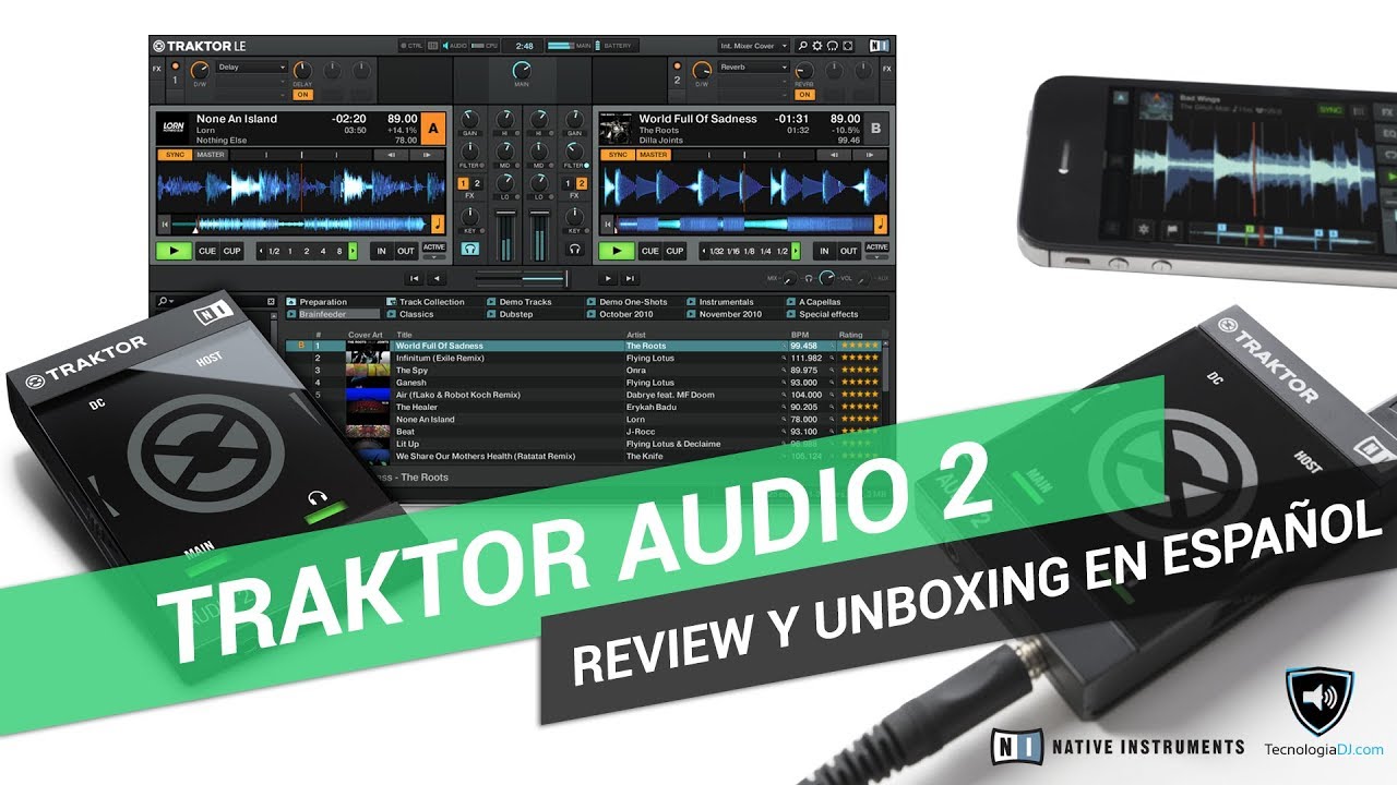 Review y unboxing en español interface Traktor Audio 2