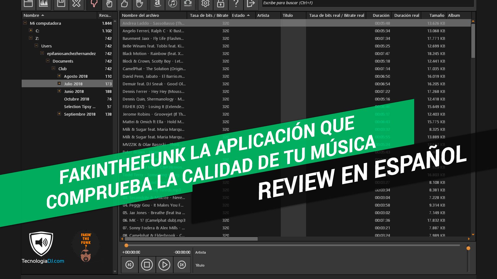 FakinTheFunk la aplicación que comprueba la calidad de tu música