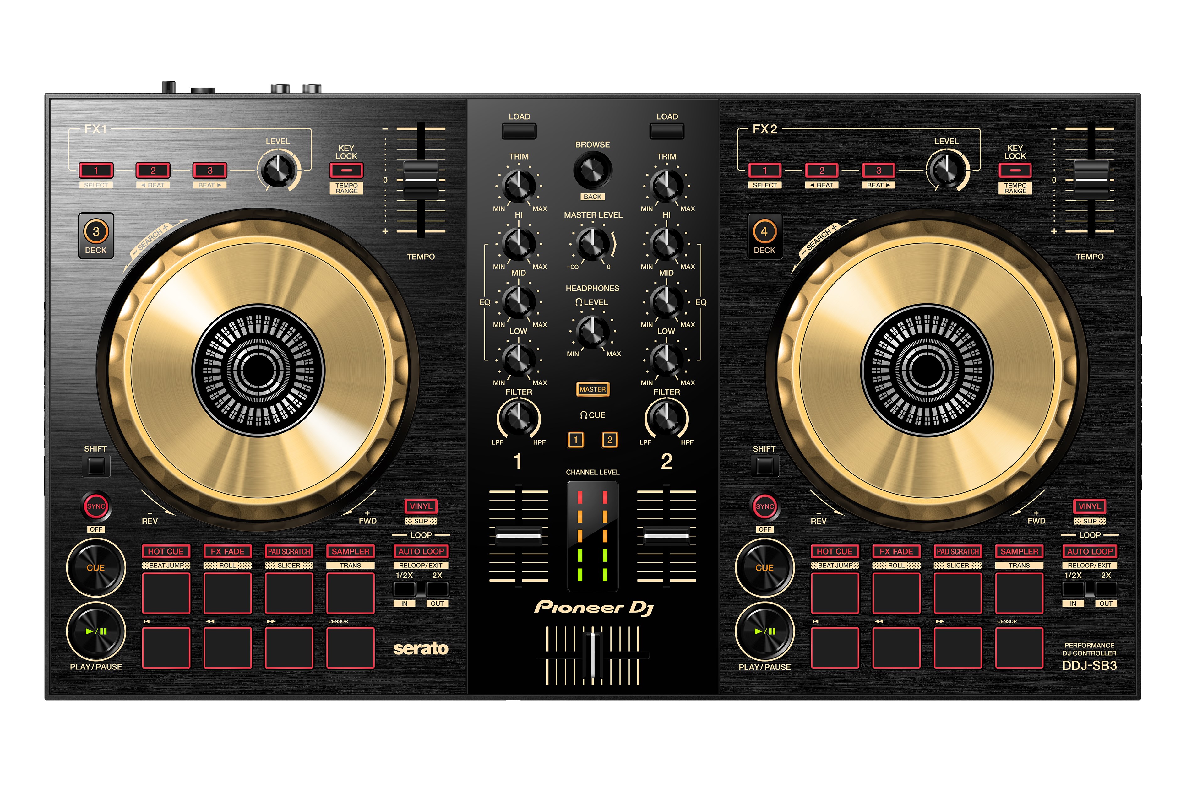 Nuevo color dorado para el controlador Pioneer DDJ-SB3-N