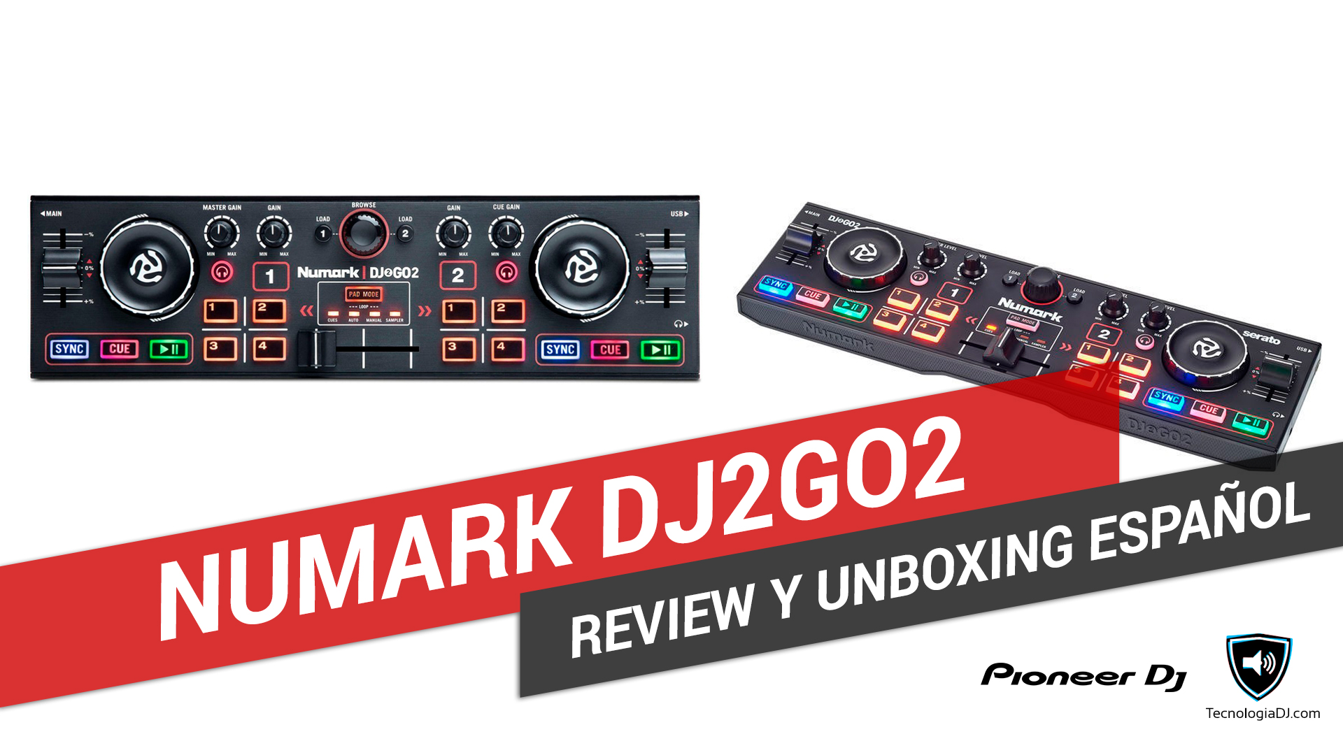 Review y unboxing controlador Numark DJ2GO2