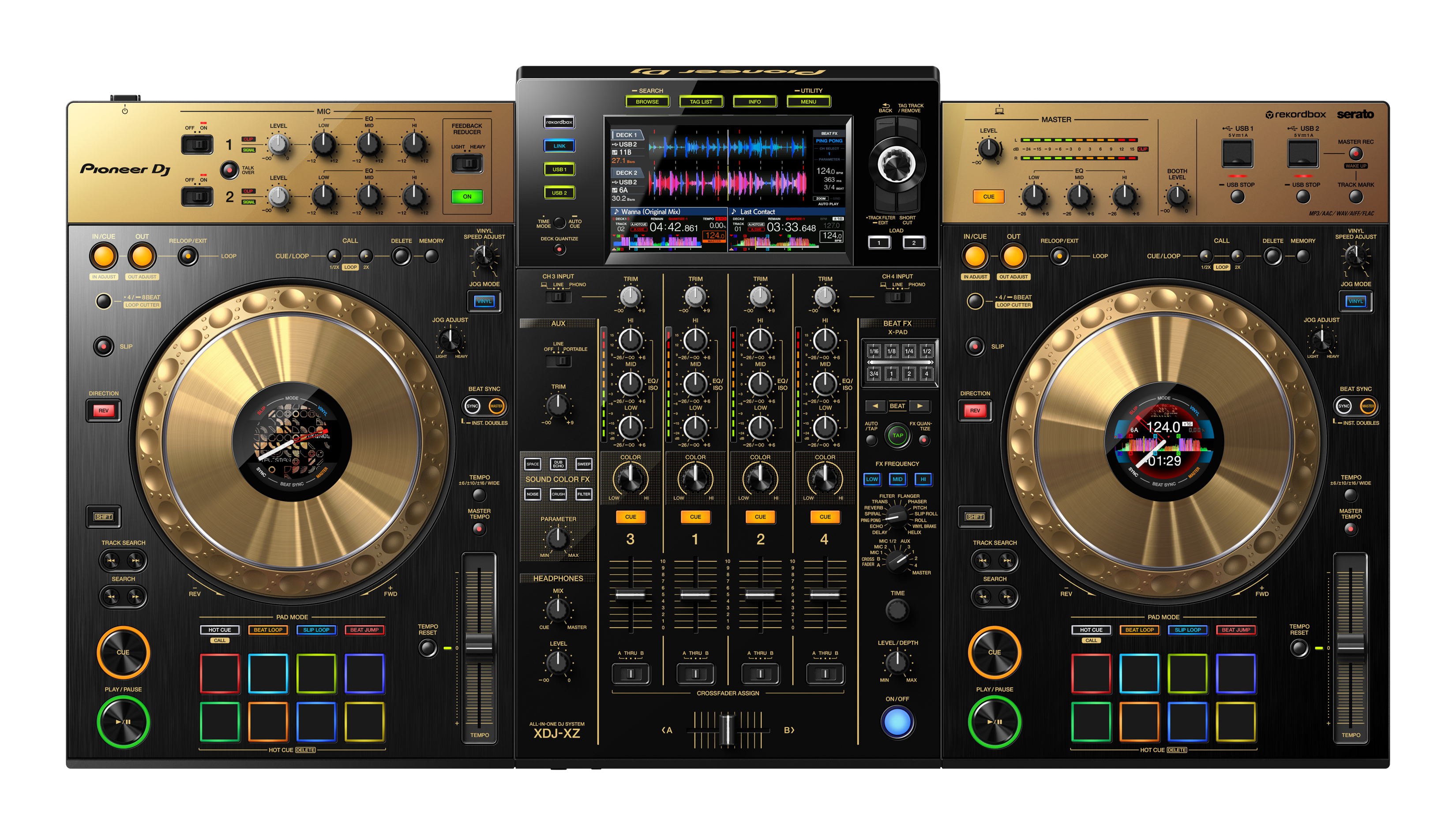 Pioneer XDJ-XZ-N edición limitada en color dorado