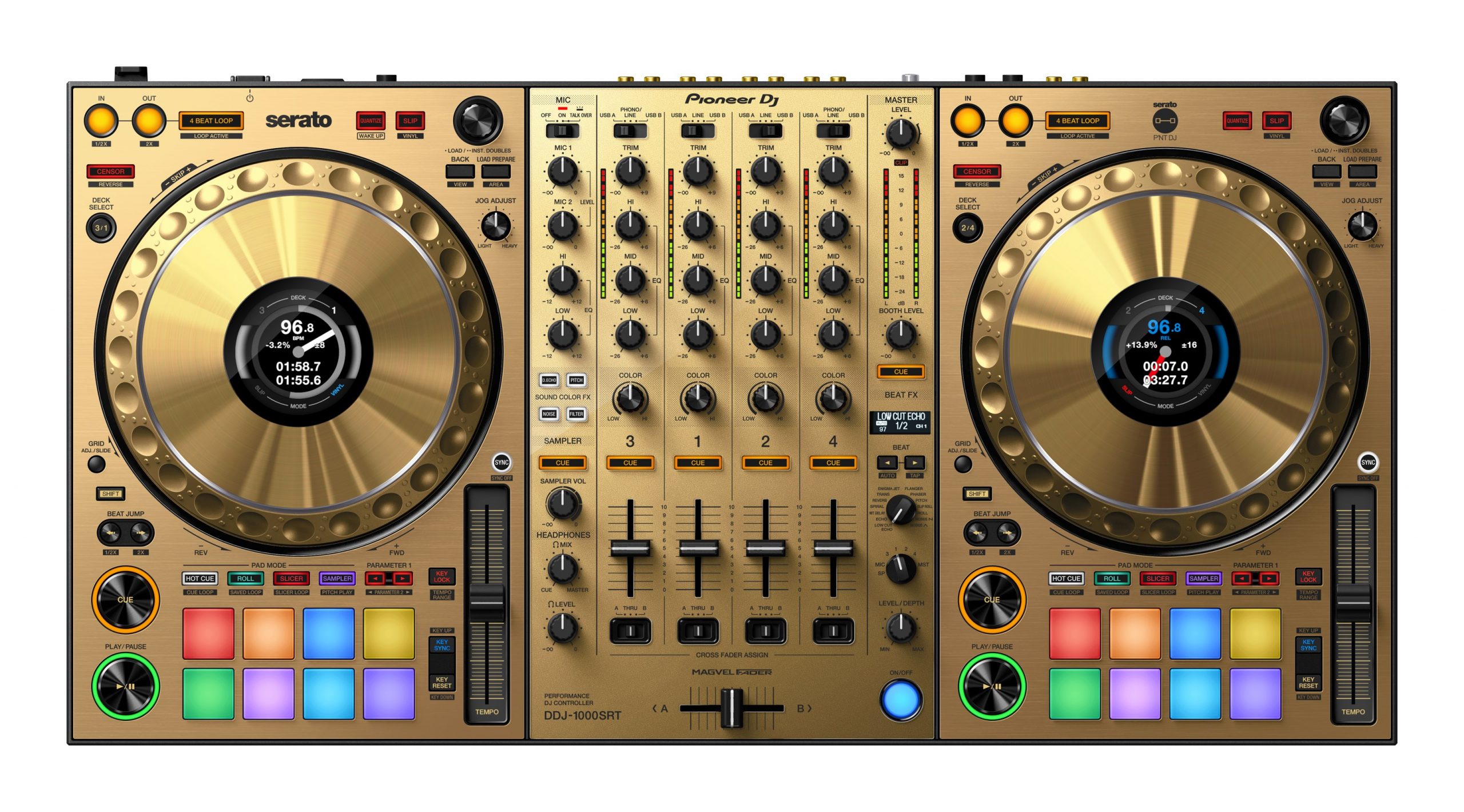 Pioneer DDJ-1000SRT-N nuevo controlador edición limitada en dorado