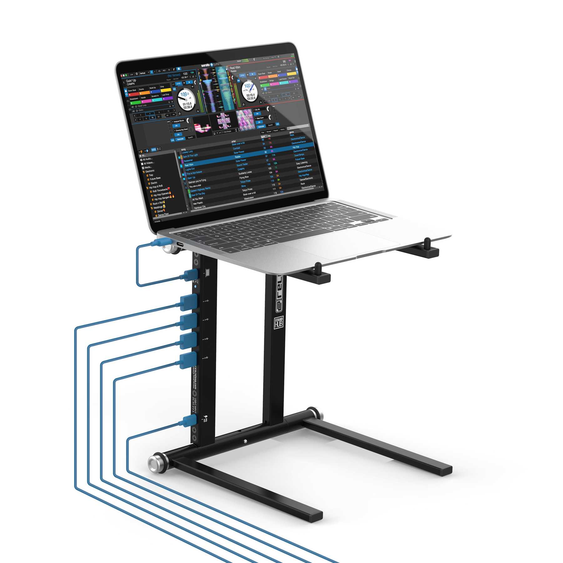 Reloop Stand Hub, primer soporte para portátil con hub USB integrado