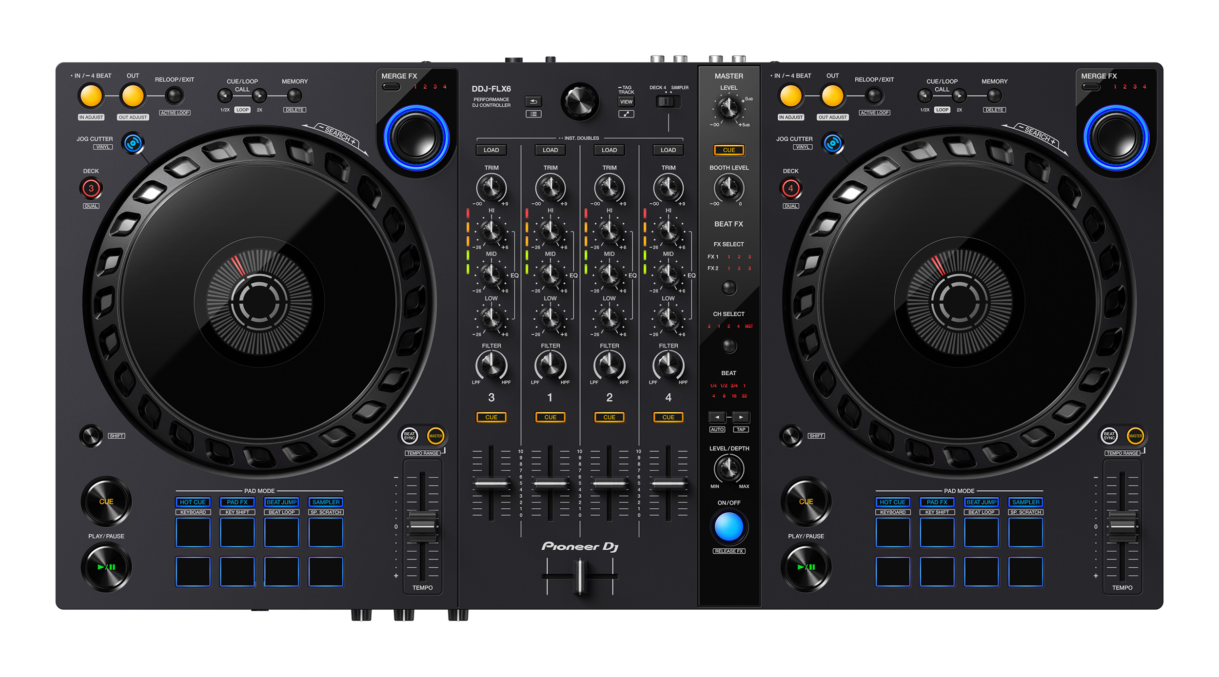 Nuevo controlador Pioneer DDJ-FLX6 compatible con Serato y Rekordbox DJ