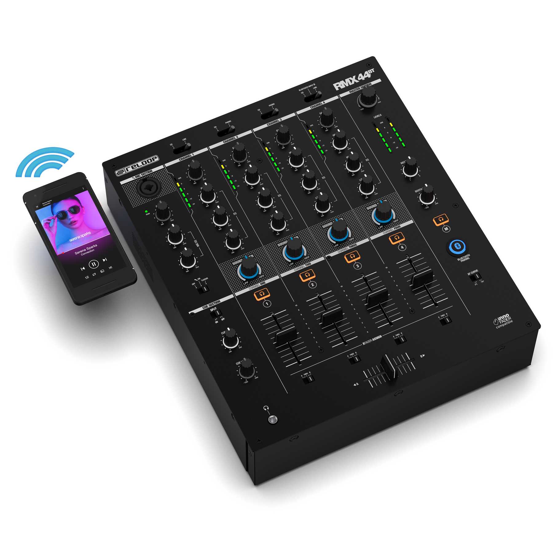 Nuevo mezclador de 4 canales con Bluetooth Reloop RMX-44 BT