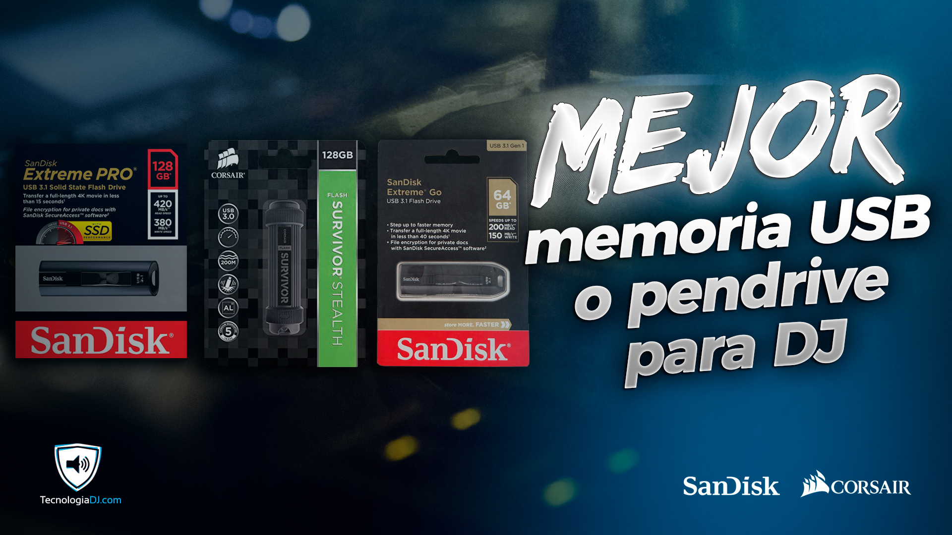 Cuál es el mejor pendrive o memoria USB para DJ