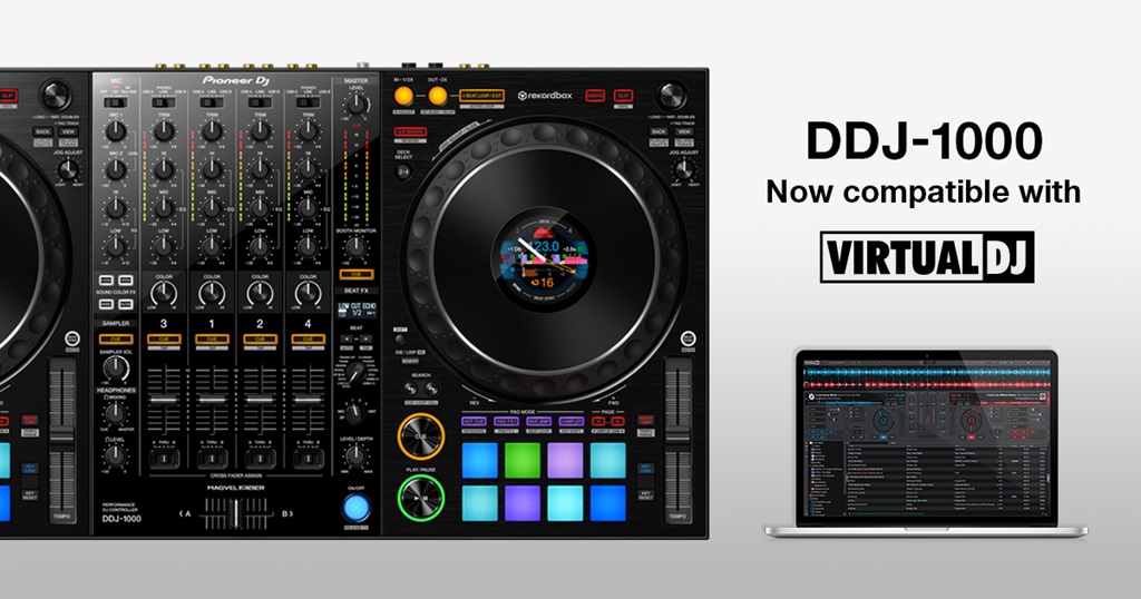 Pioneer DDJ-1000 es oficialmente compatible con Virtual DJ 2021