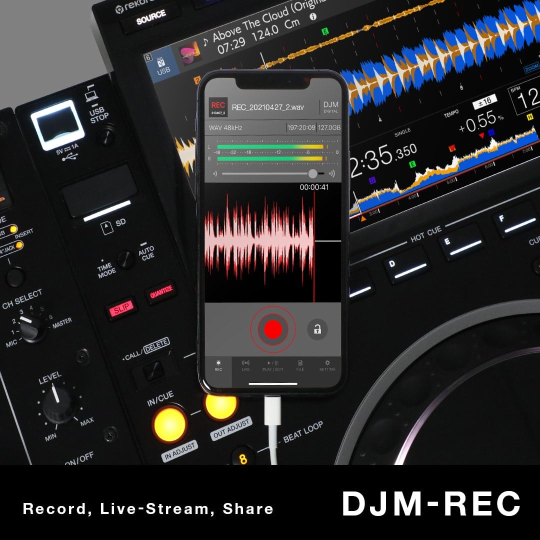 Pioneer DJ actualiza su aplicación DJM REC
