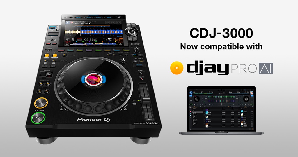 Pioneer CDJ-3000 y djay PRO AI para Mac de Algoriddim ya son oficialmente compatibles