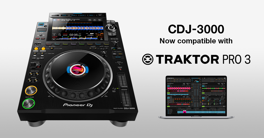 Pioneer CDJ-3000 oficialmente compatible con Traktor Pro 3