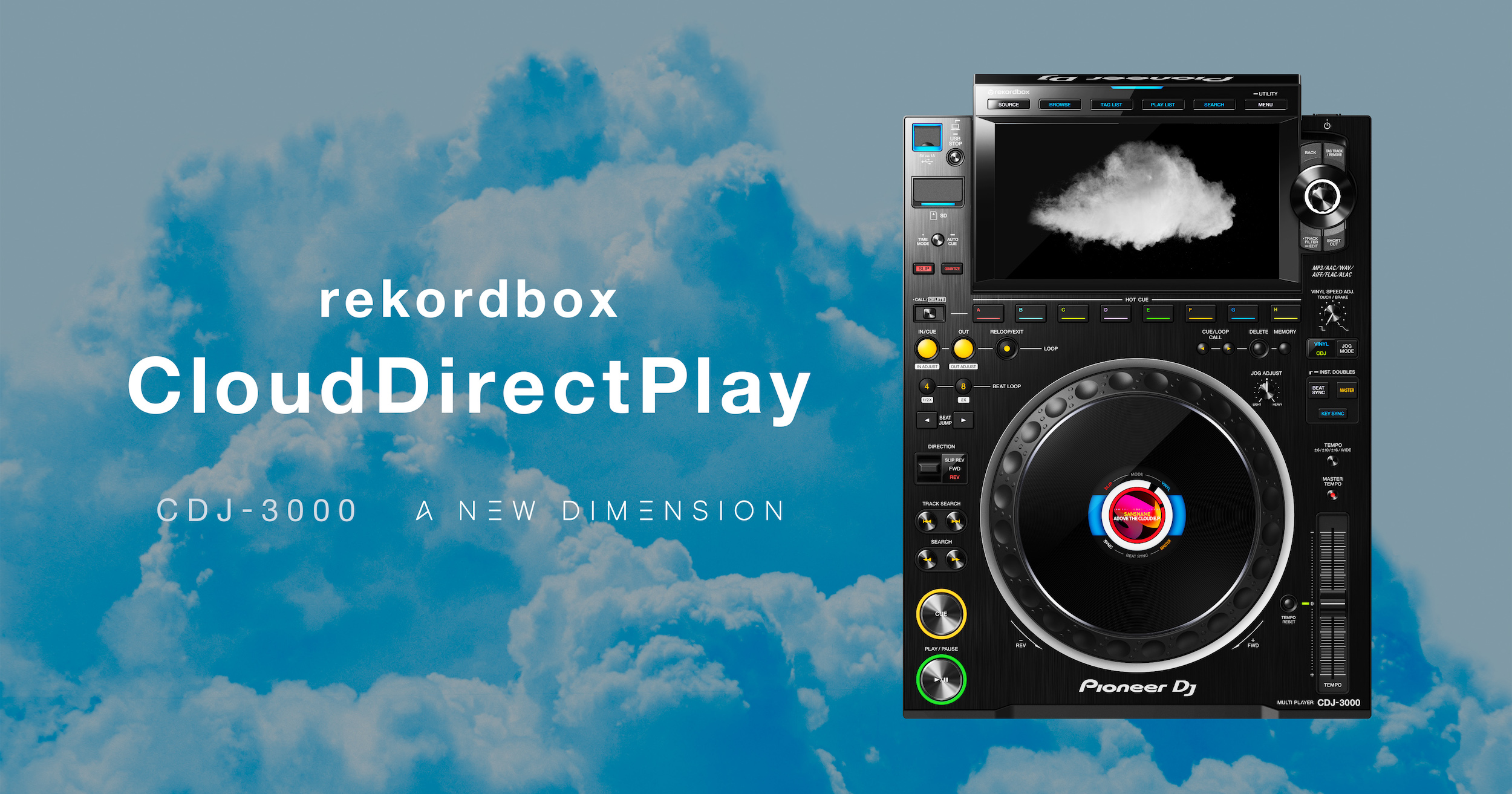 Nueva actualización del firmware del Pioneer CDJ-3000 que permite reproducir música desde la nube
