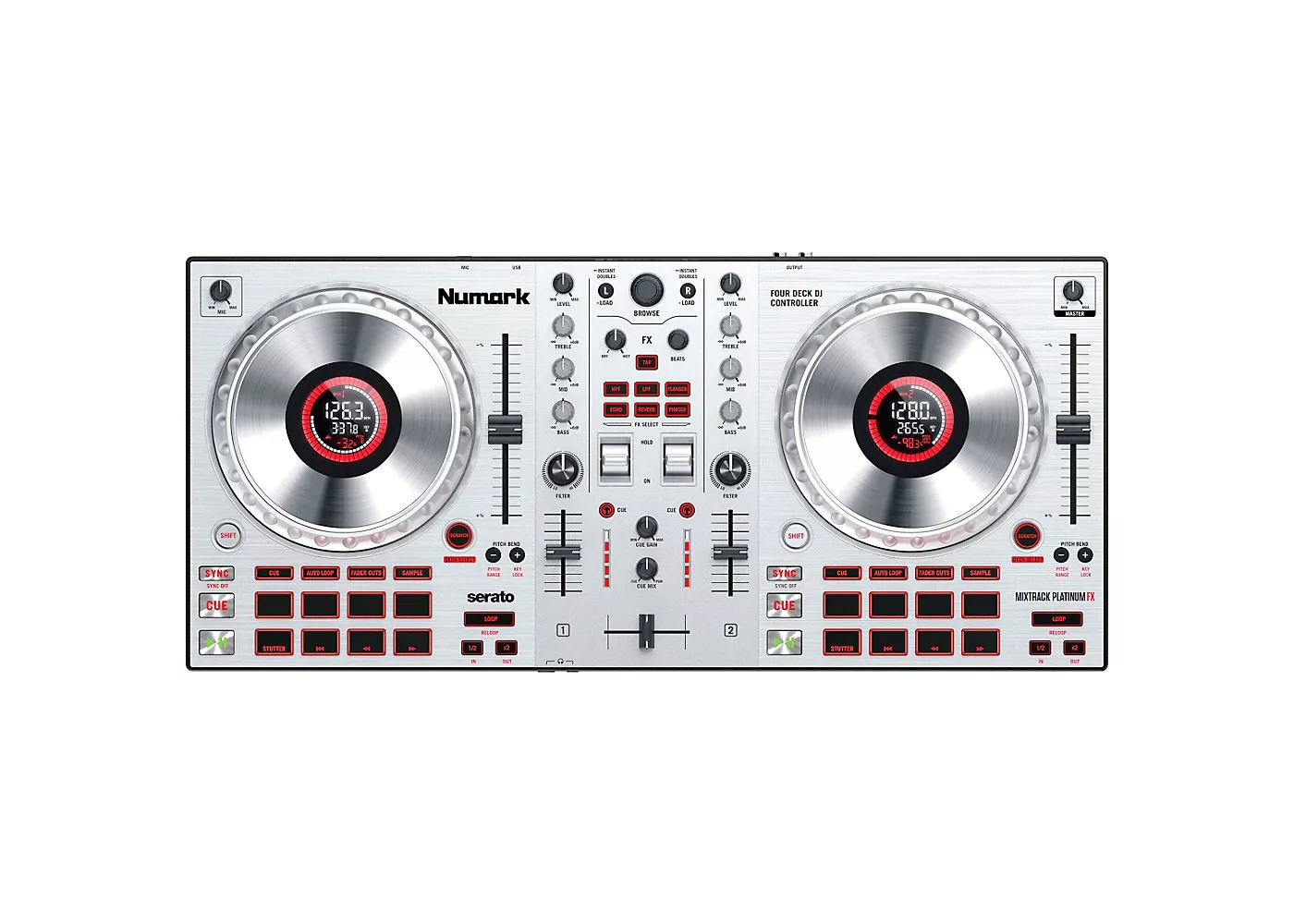 Nueva Numark Mixtrack Platinum FX en color plata