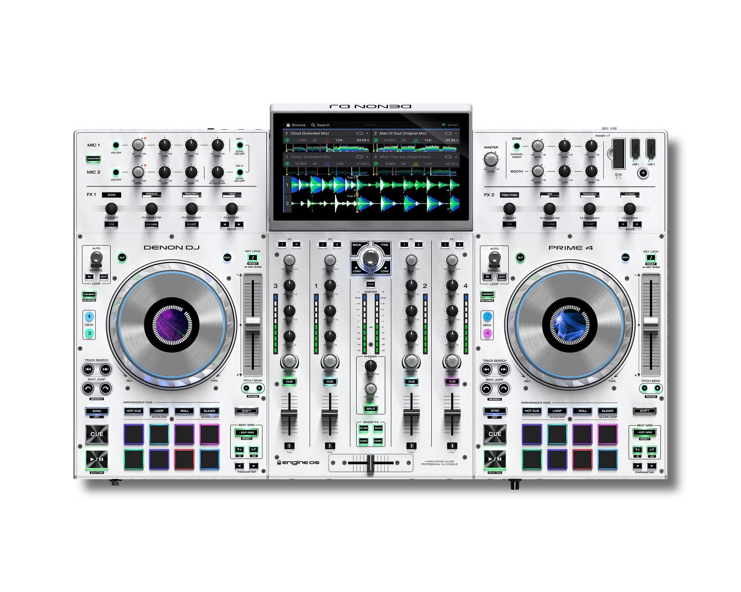 Denon DJ presenta una edición en blanco de la Denon Prime 4