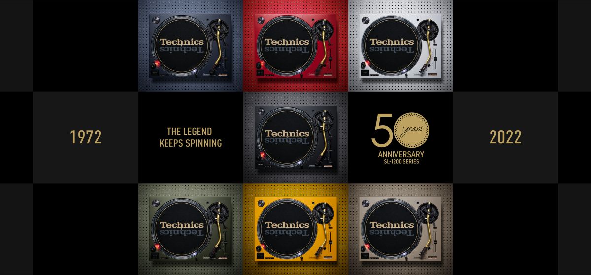 Giradiscos Technics SL-1200M7L disponible en siete colores para celebrar los 50 años de la serie SL-1200