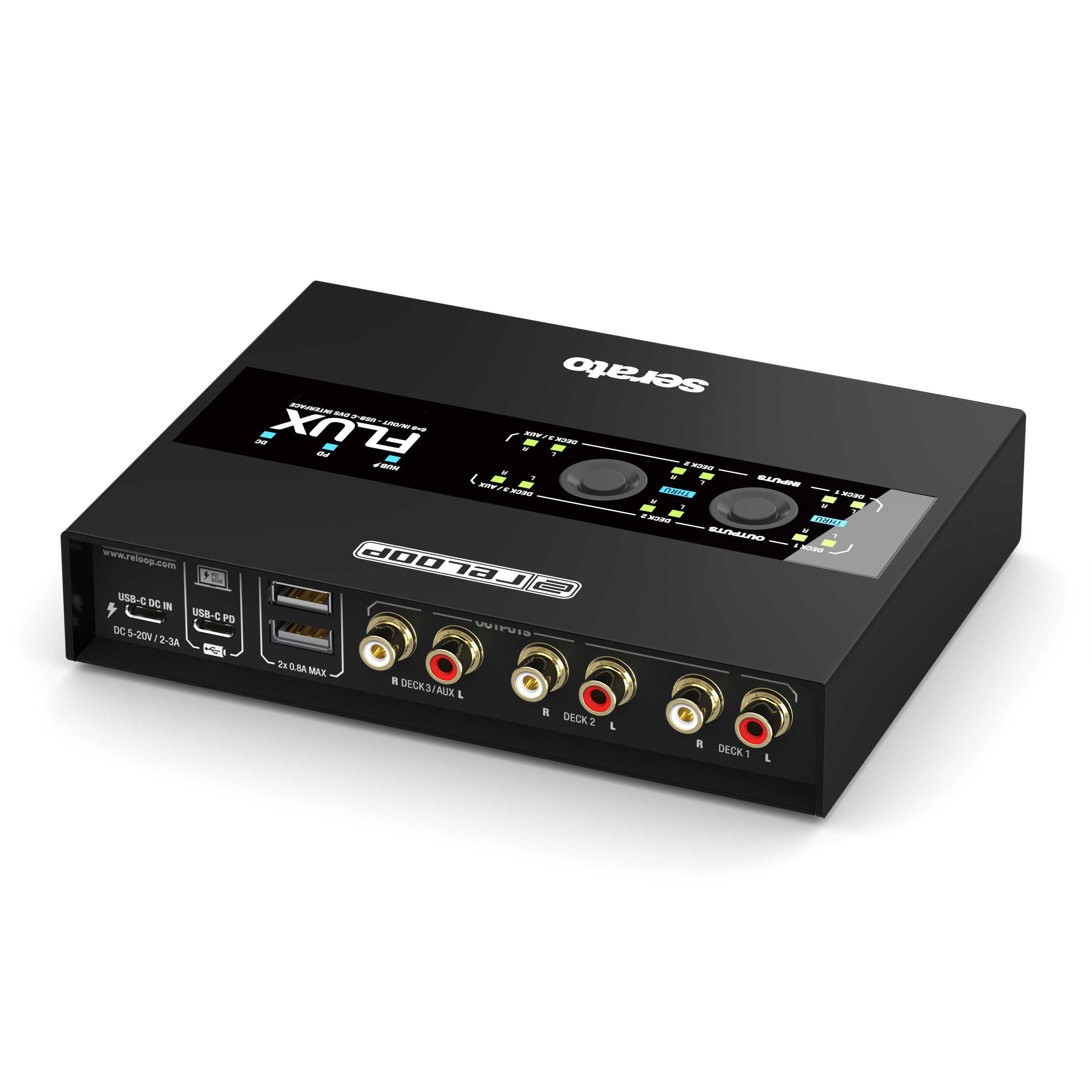 Nueva interface Reloop Flux compatible con Serato DJ