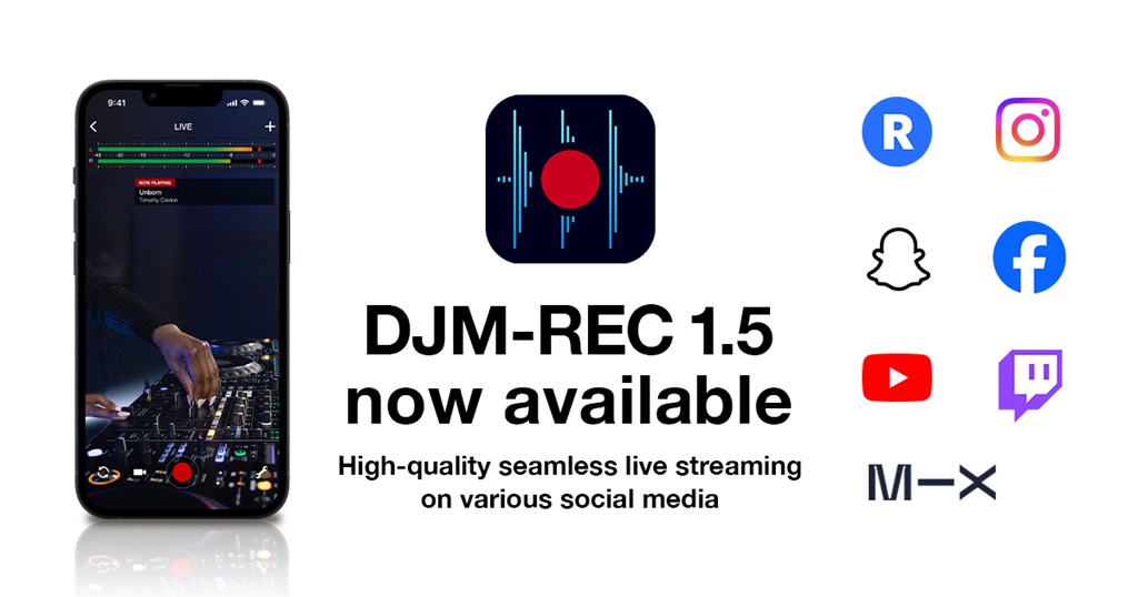 DJM-REC 1.5 para dispositivos móviles ya disponible