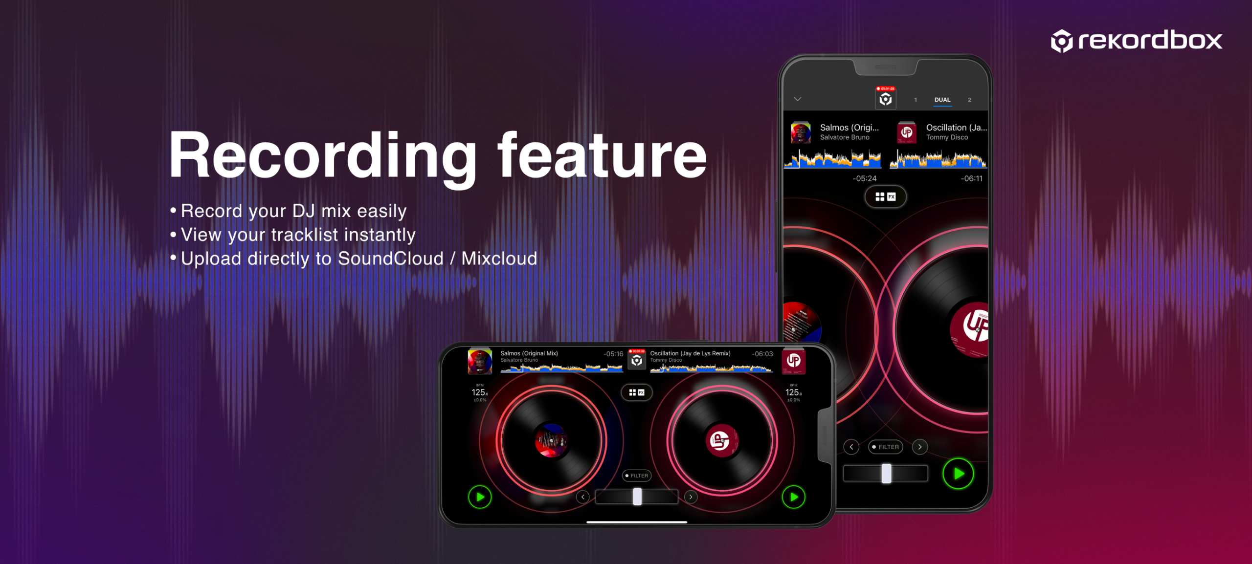 Rekordbox para iOS/Android ya permite grabar sesiones