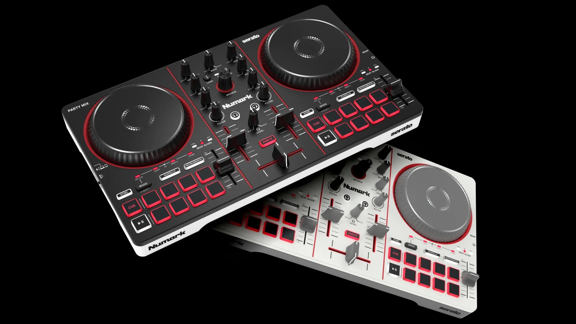 Controladores Numark Party Mix III y Numark Mixtrack Go