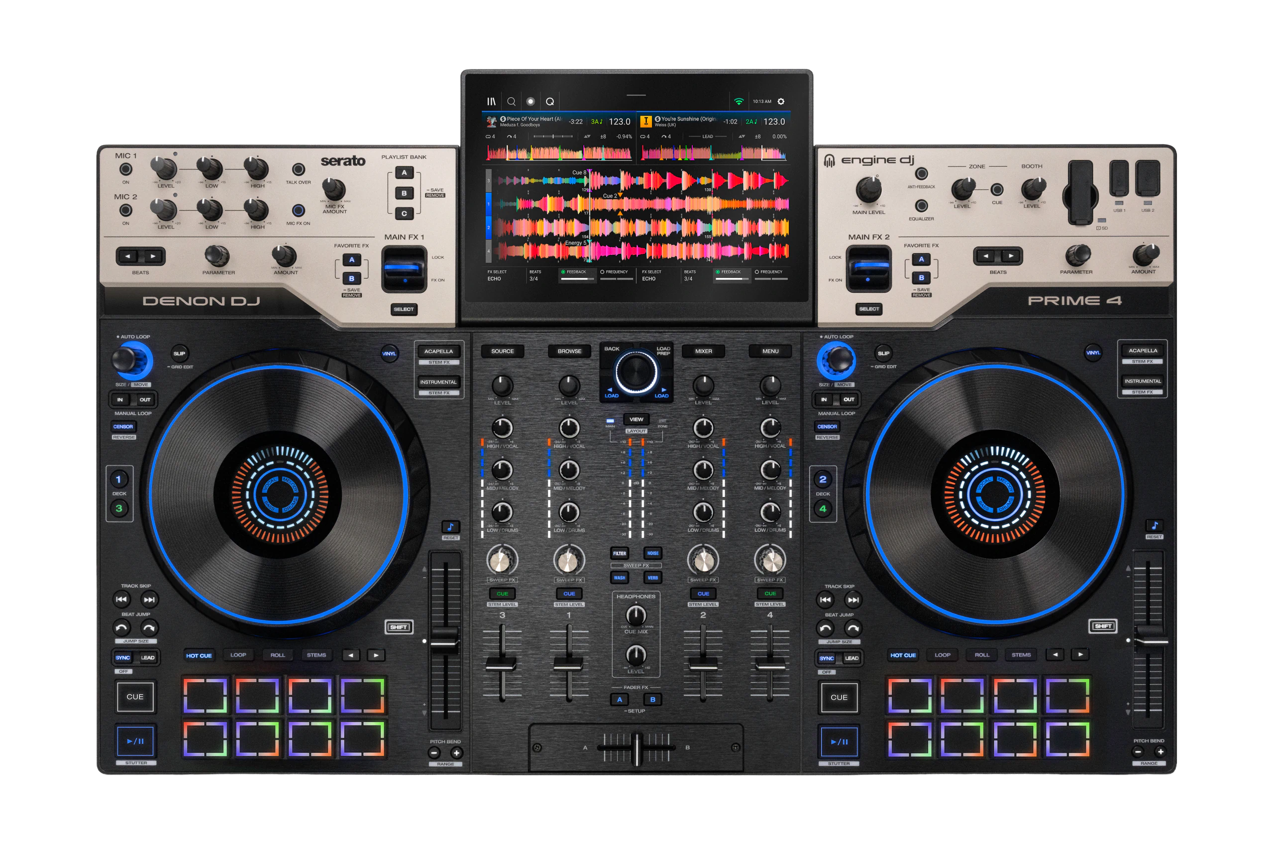 Denon DJ Prime 4 G2, nuevo todo en uno de cuatro canales